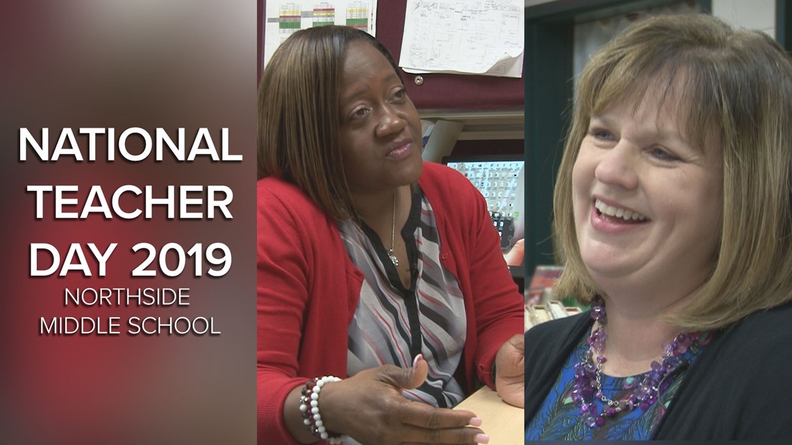 National Teacher Day | Northside Middle celebrates Mrs. McGhee and Mrs ...