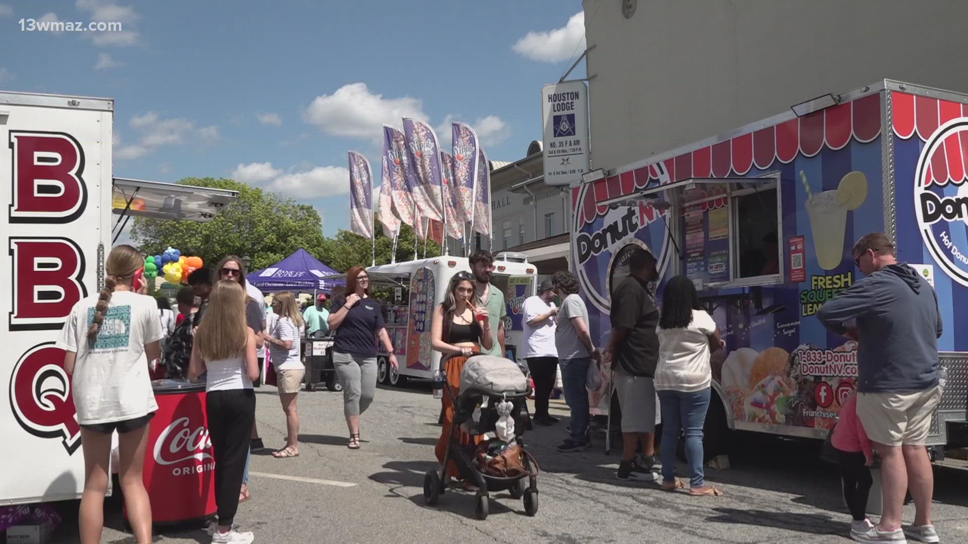 Dozens of food trucks and vendors lined the streets, and people were welcome to enjoy the festivities that have been going on since the 1990s.