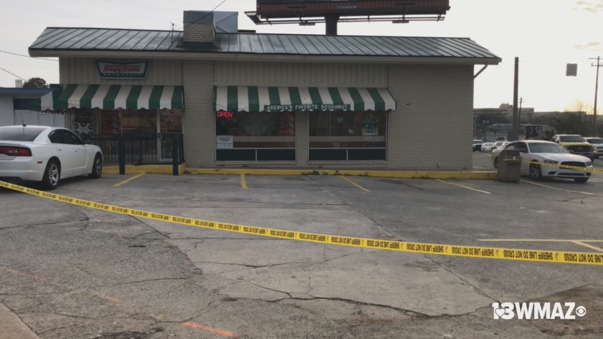 A 31-year-old Krispy Kreme cashier is recovering in the hospital after being physically assaulted during a robbery Monday morning.