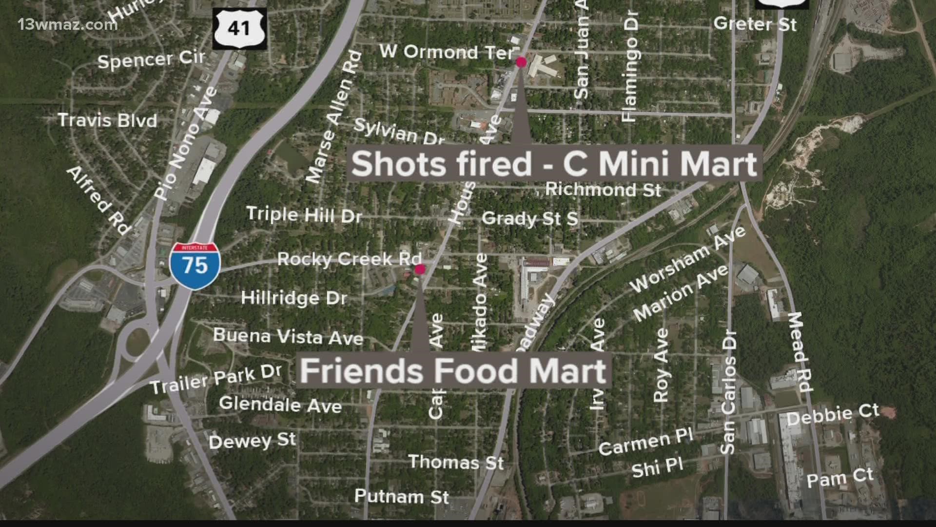The shooting is located near Friends food Mart, an area where 3 people have died in shootings in the last 2 months.