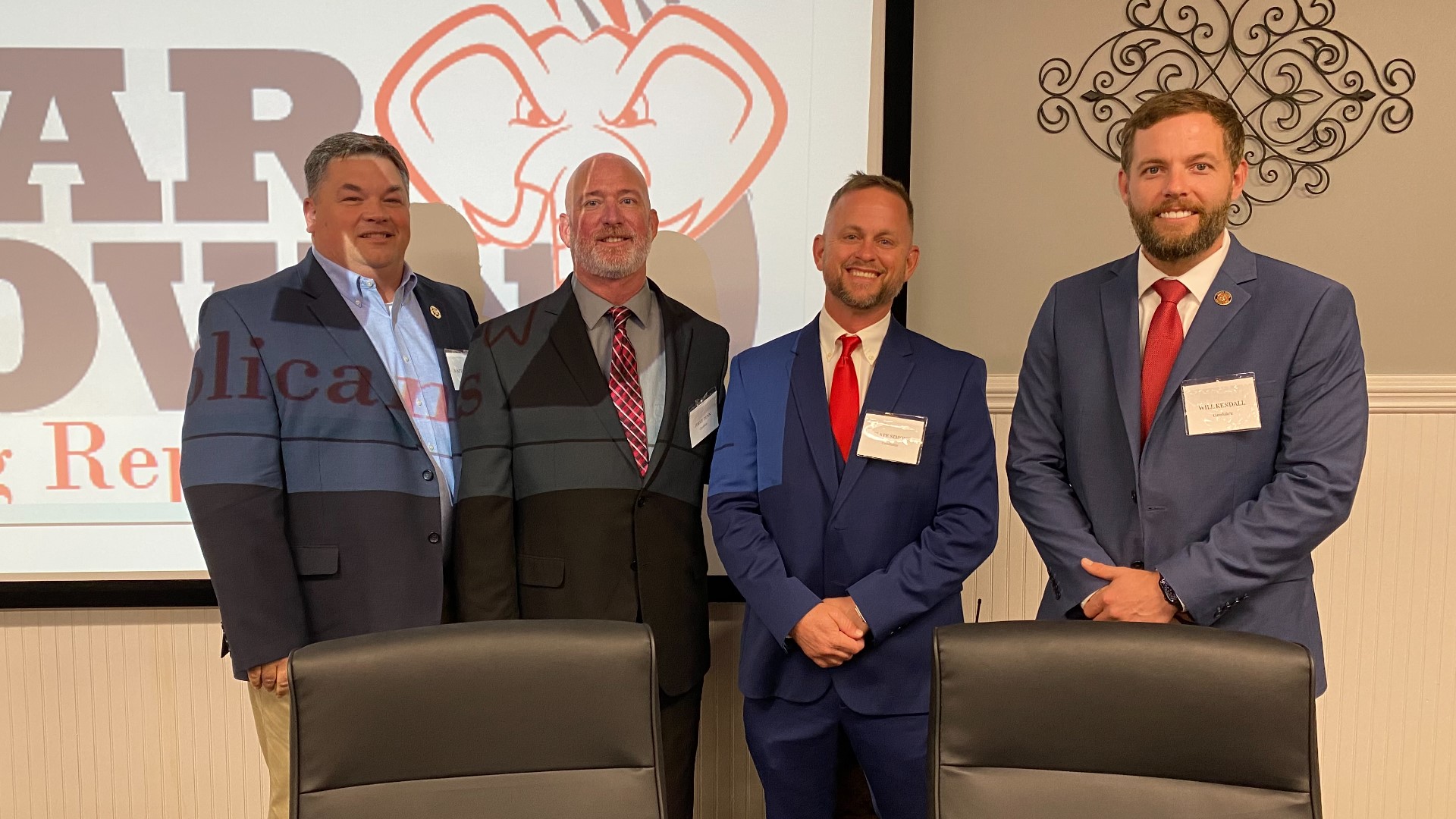 The War Town Young Republicans held the first forum of the 2024 race for sheriff in Houston County. Four candidates answered questions straight from the community.