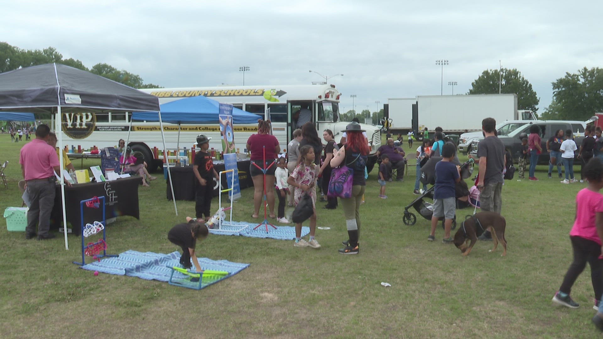 The school district says they hosted this event to get kids excited about finishing up the school year after all their hard work they've put in.