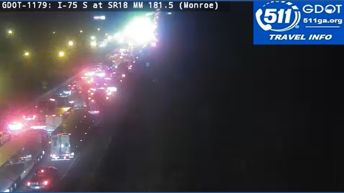 Traffic Alert: Mail truck catches fire on I-75 south in Monroe County, congestion stretches for miles