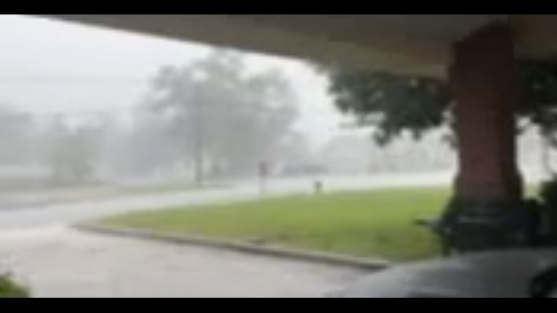 A viewer video of rain in Treutlen County during severe weather.