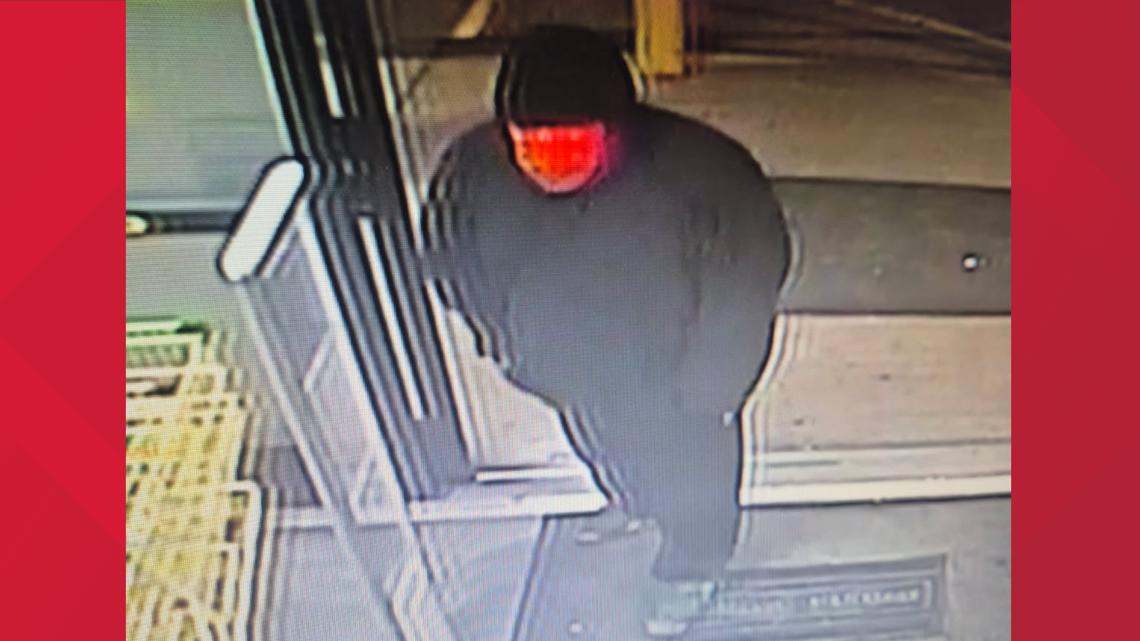 In a release, the sheriff's office said the suspect robbed the Dollar General on Highway 129 on Sunday night.