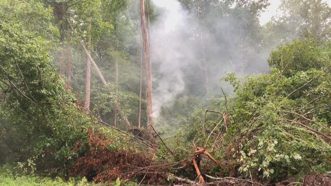 Laurens County sees fiery storm damage | 13wmaz.com