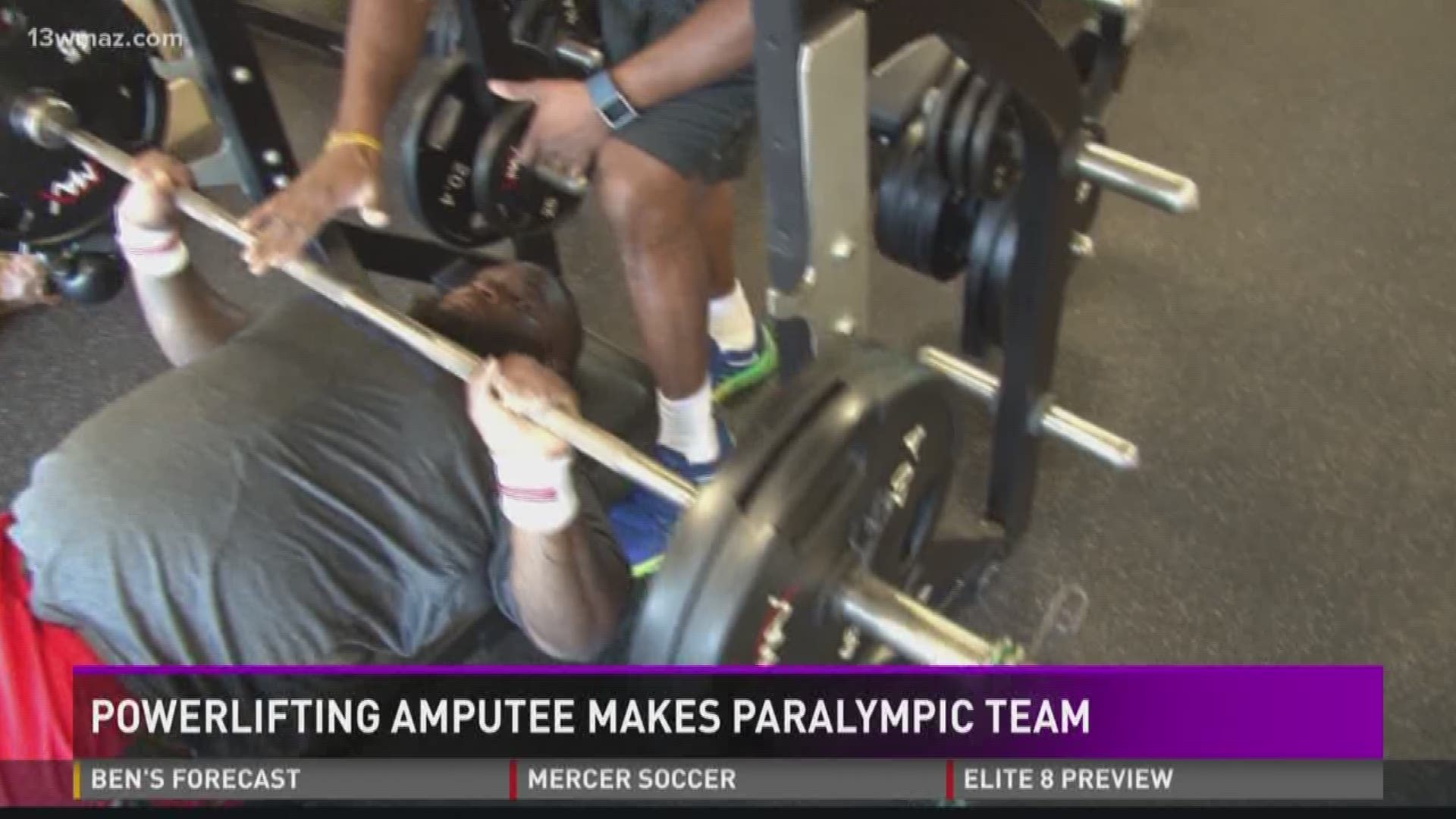 Powerlifting amputee makes paralympic team