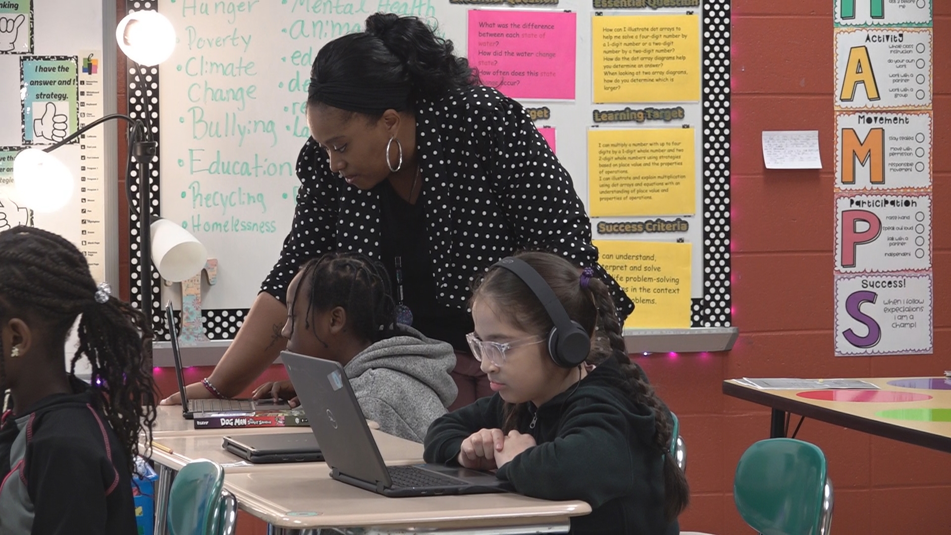 Hunt Elementary fourth grade teacher Kristen Patterson said she prepares her students for the Milestones by timing their weekly unit tests and assignments.