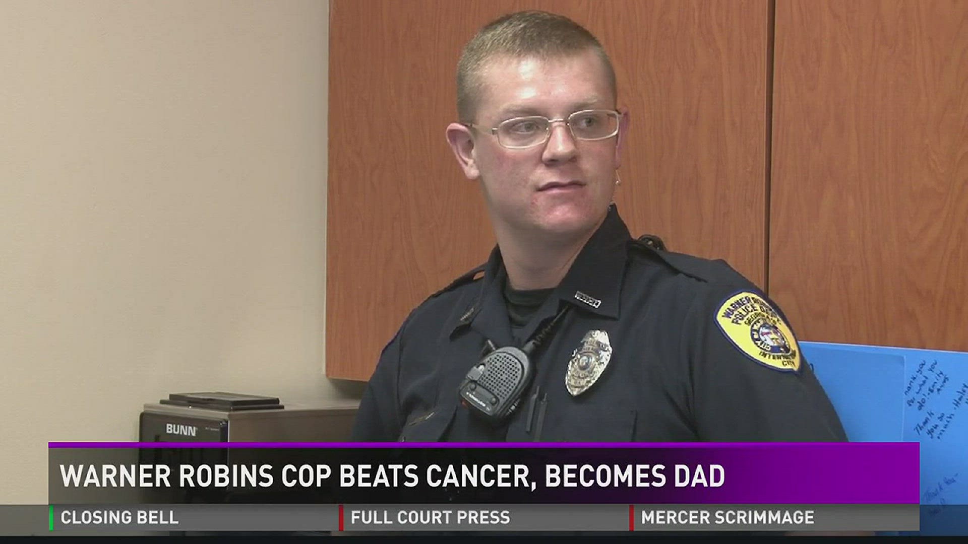 Warner Robins cop beats cancer, becomes dad