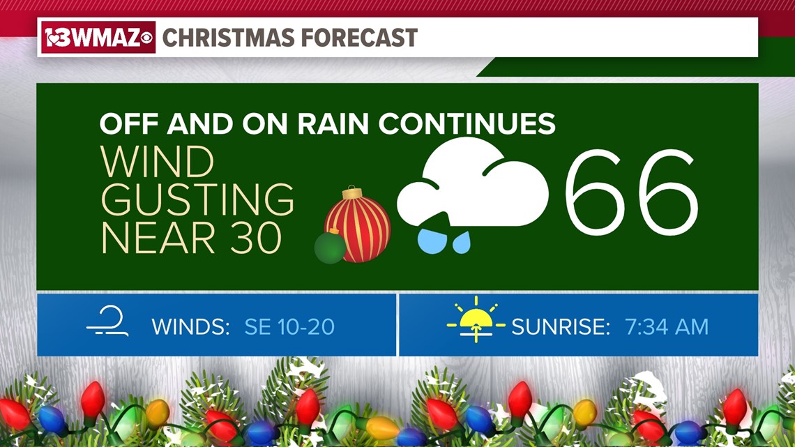 A Wet Christmas forecast for Central Georgia | 13wmaz.com