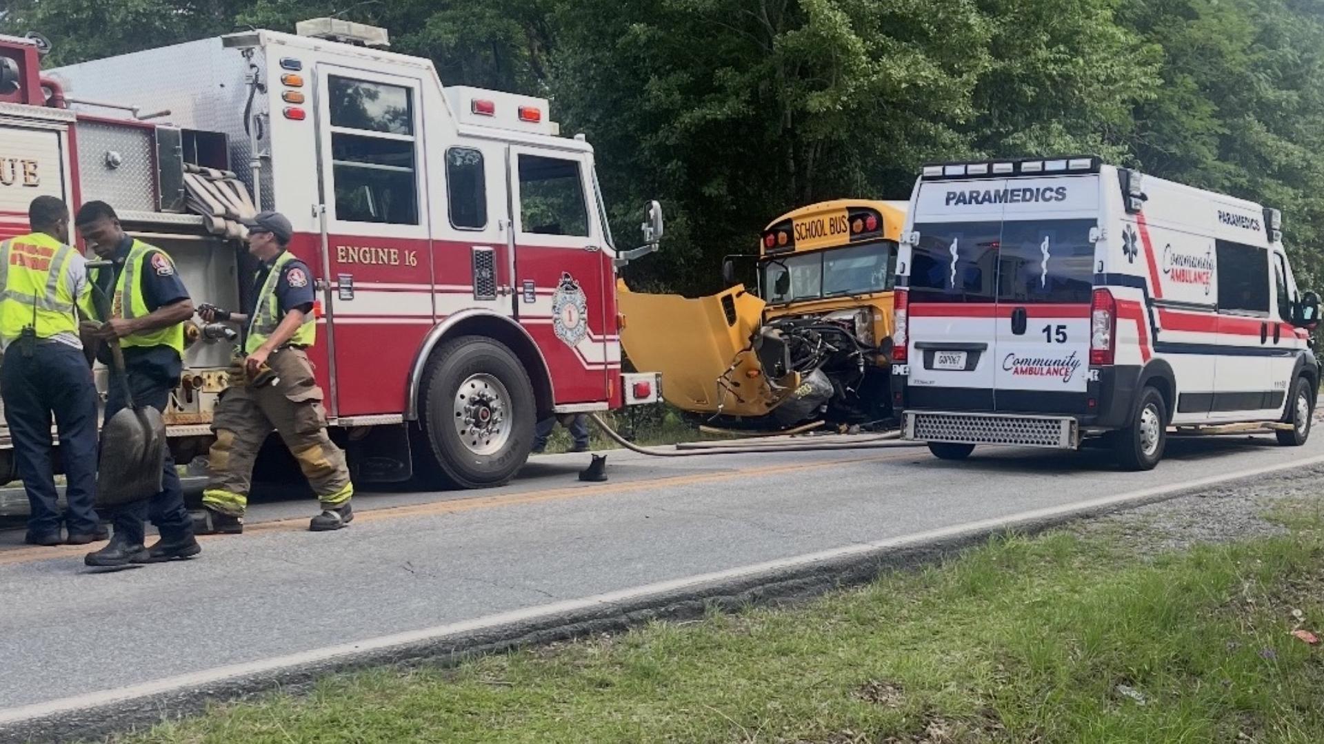 Three injured as pickup truck hits Bibb school bus head-on, but no ...