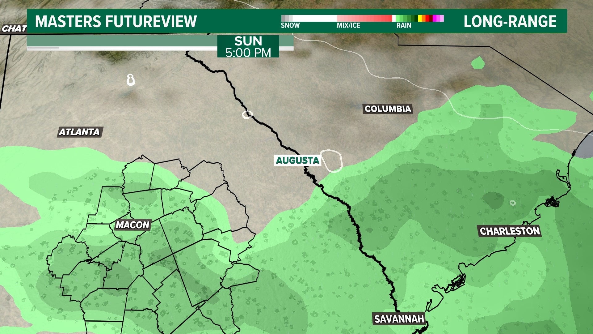 Weather forecast for the 2023 Masters is pretty wild