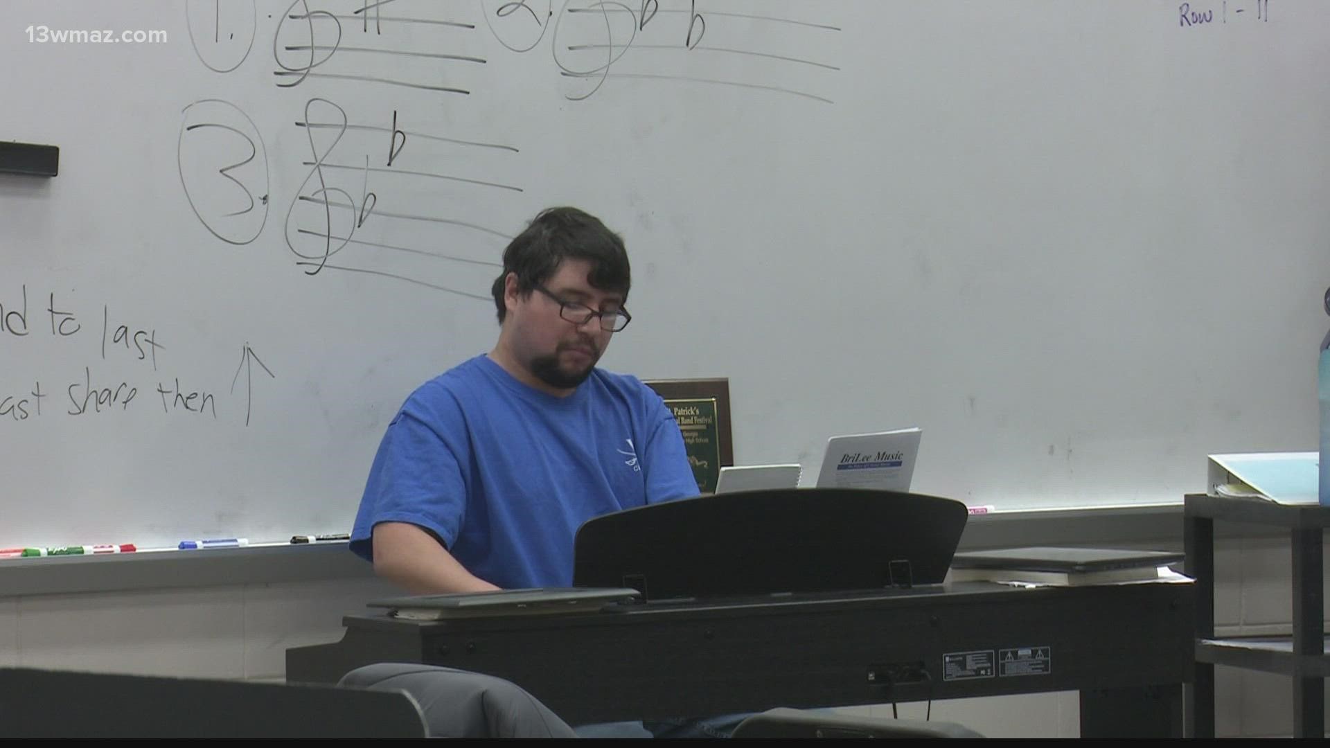 This high school teacher is hitting all the high notes!