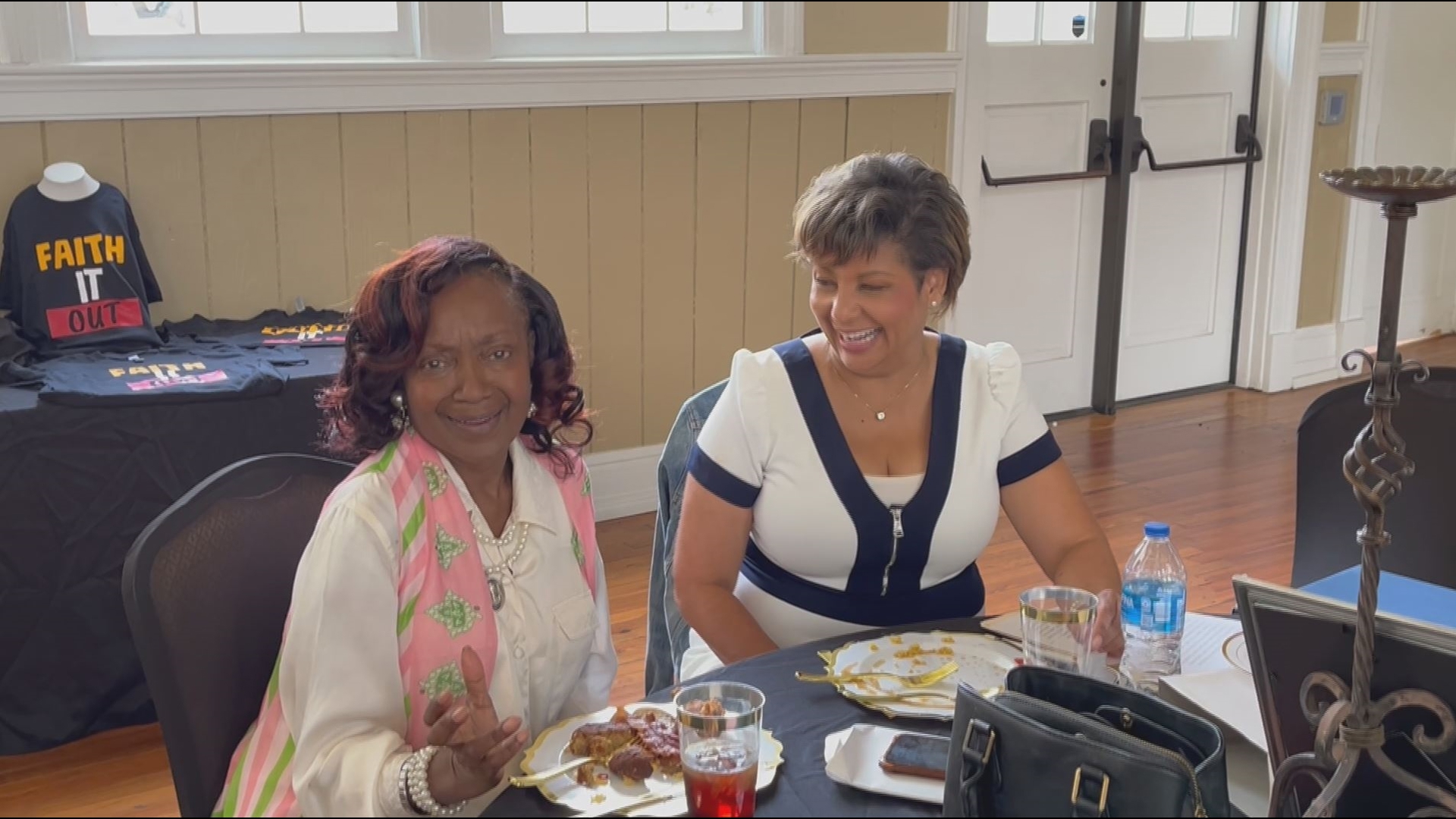 13WMAZ's own Lori Johnson presented Ms. Irving with a "Trailblazer Award," recognizing her groundbreaking achievements as the first-ever Black TV host in central GA.