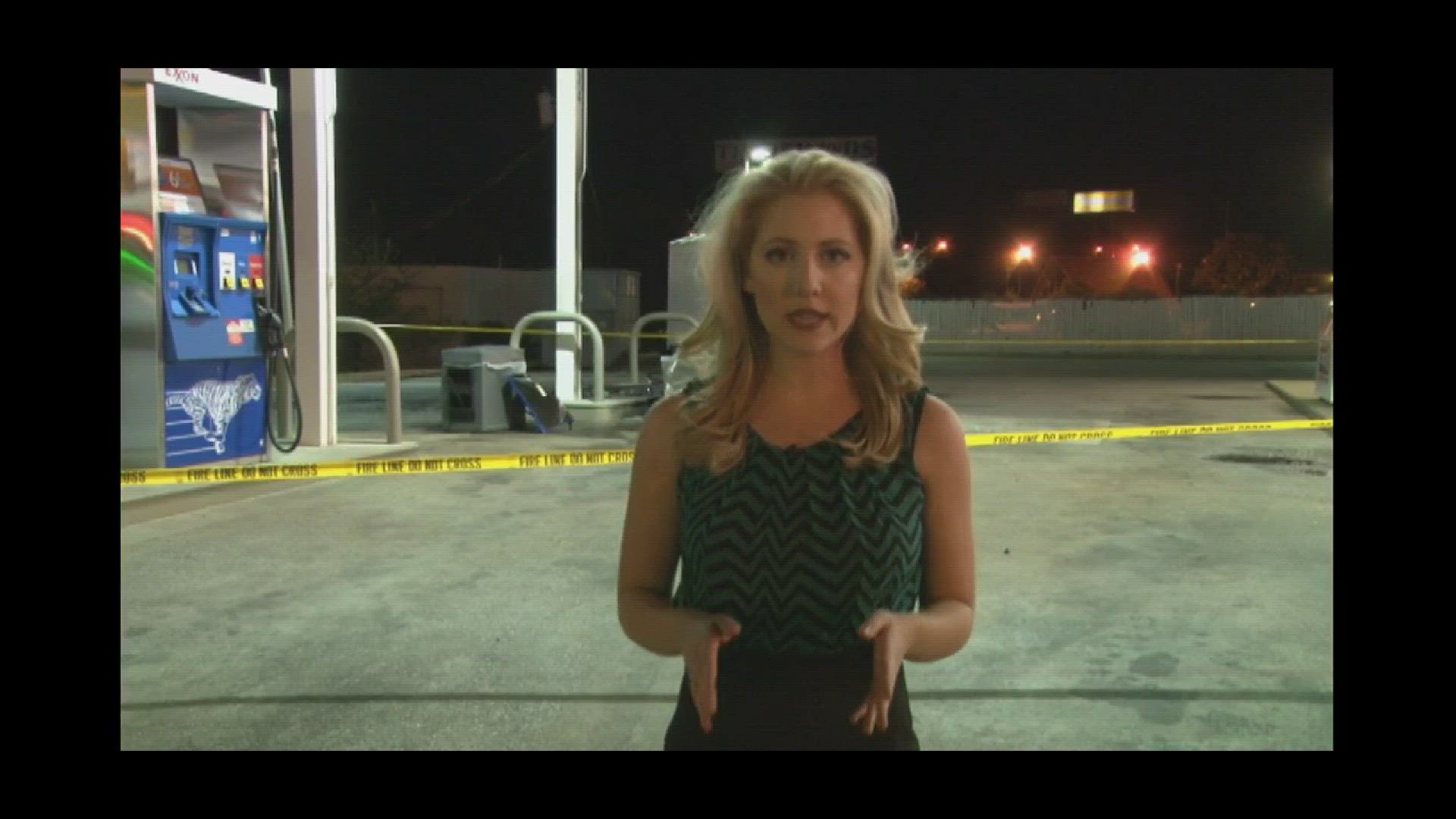 VIDEO: Karli on scene of gas station fire