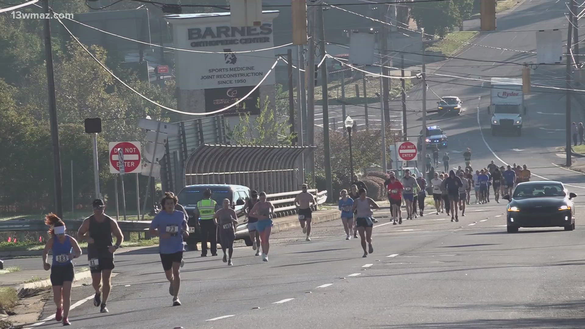 While runners enjoyed the 13.1-mile route full of live music stops, the route design upset some locals in the Pleasant Hill area.