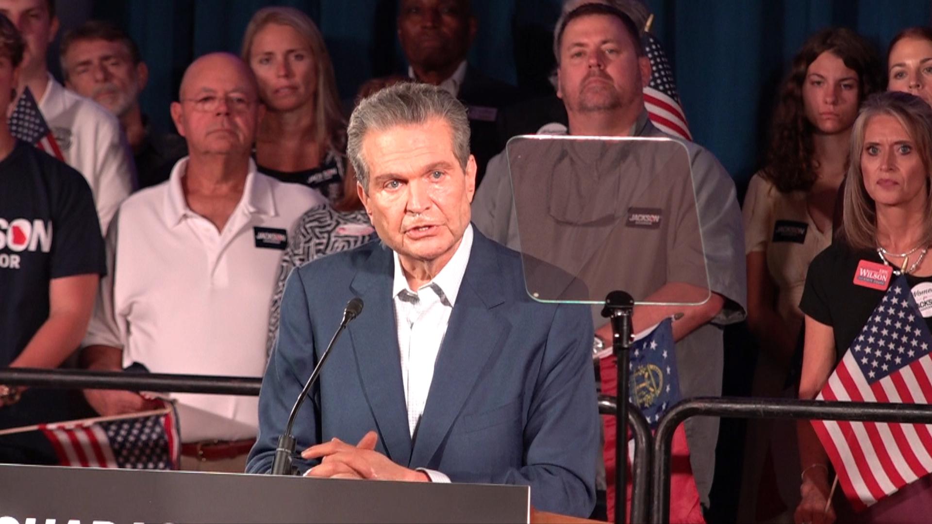 Rick Jackson campaigns in Forsyth as voters cite costs, crime ahead of ...