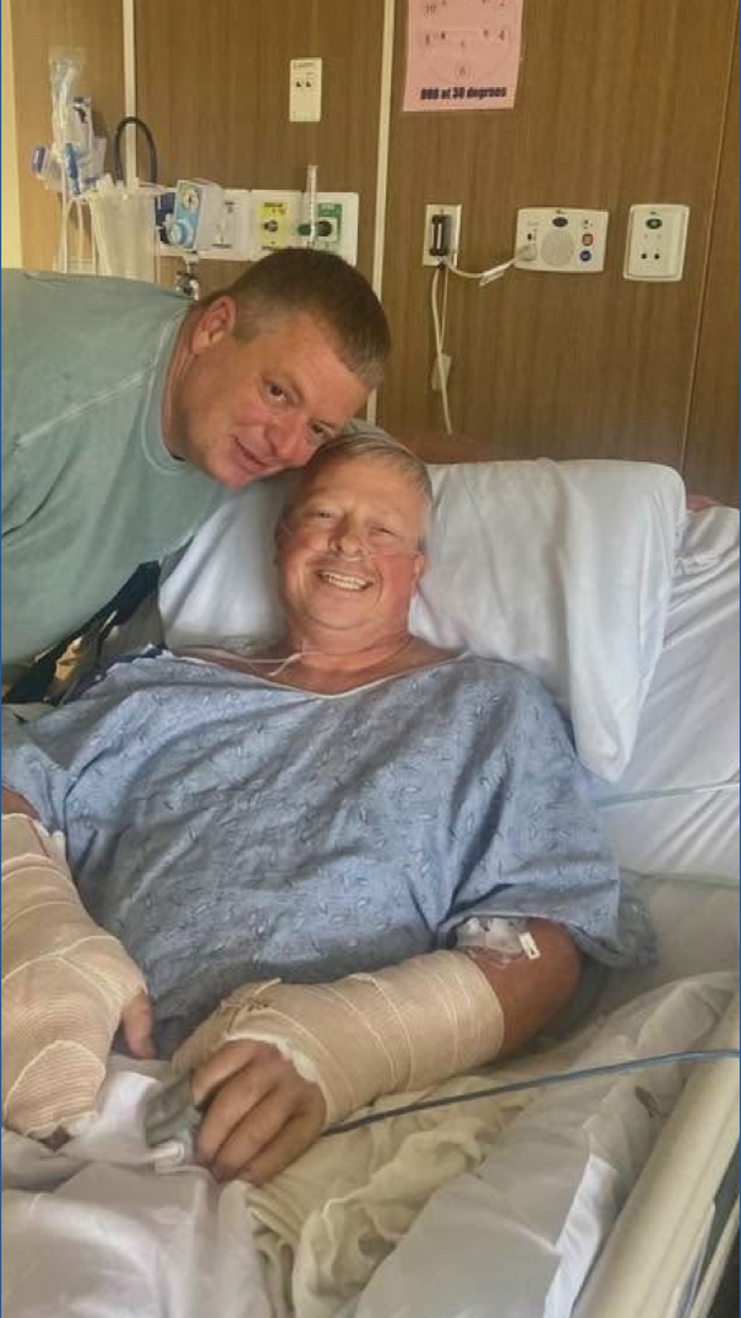 Doctors reattach firefighter's severed hand after brutal sword attack ...