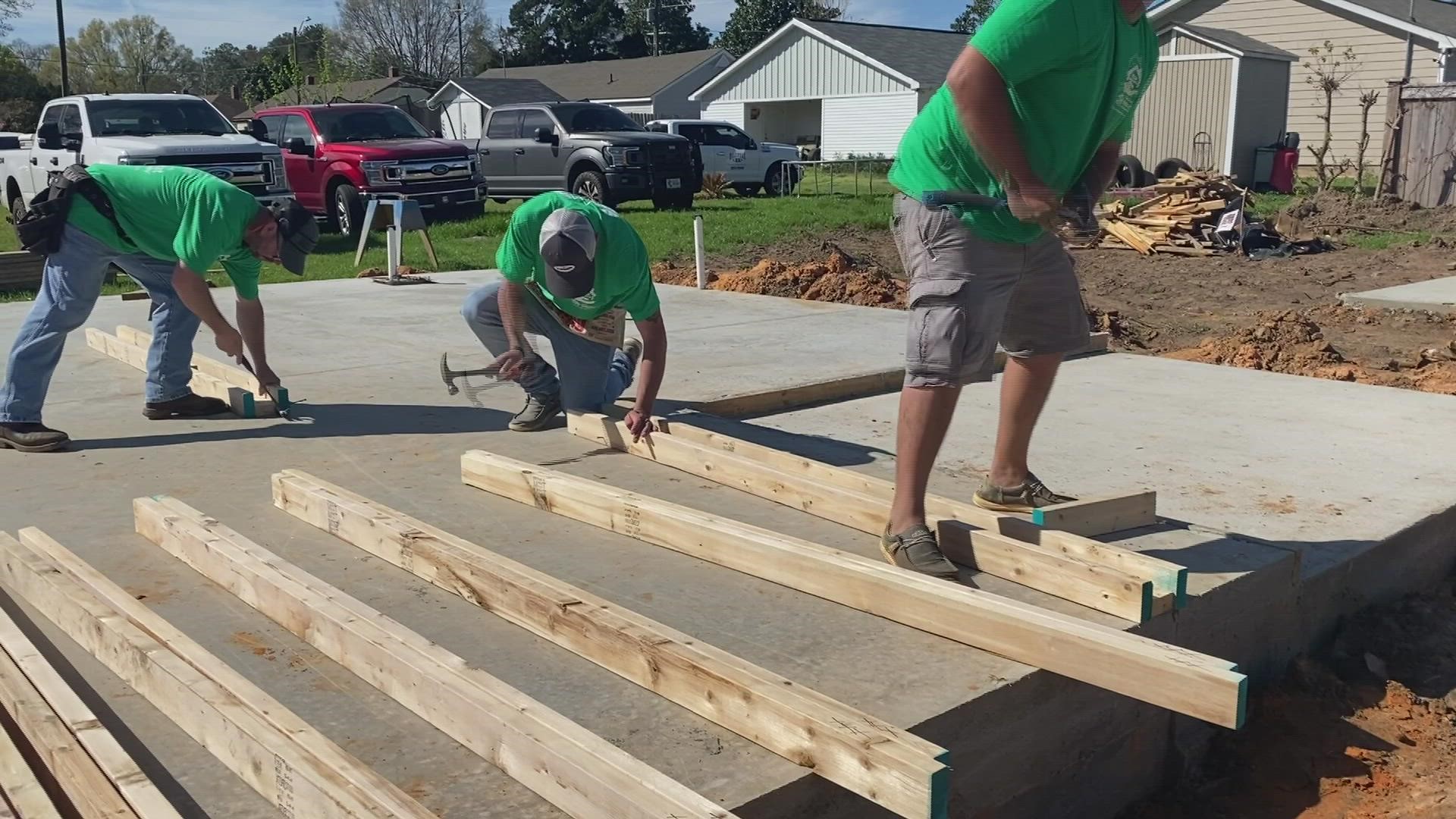 It was the first house that Habitat for Humanity is building in central Georgia this year.