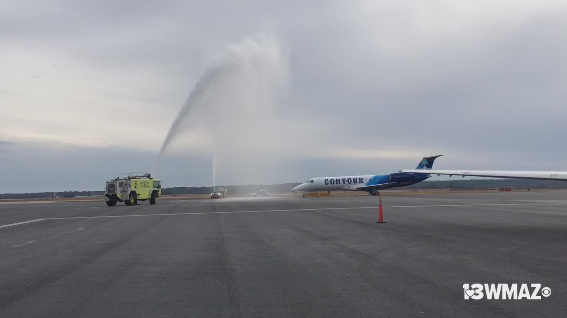 Contour Airlines' newest round-trip service from Macon to Tampa started Wednesday