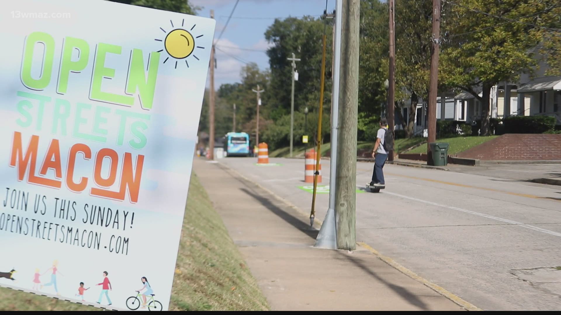 The neighborhood activation project shut off Tattnall and Monroe Streets to cars allowing the community members to get out and enjoy the space.