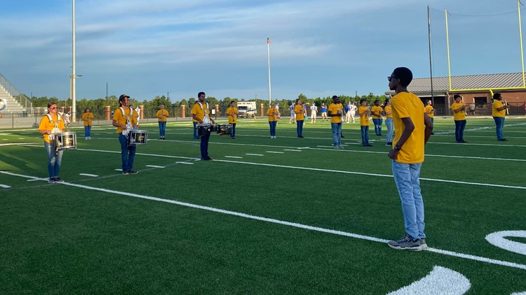 'We love people coming out to watch us': East Laurens band preps for game time as football season begins