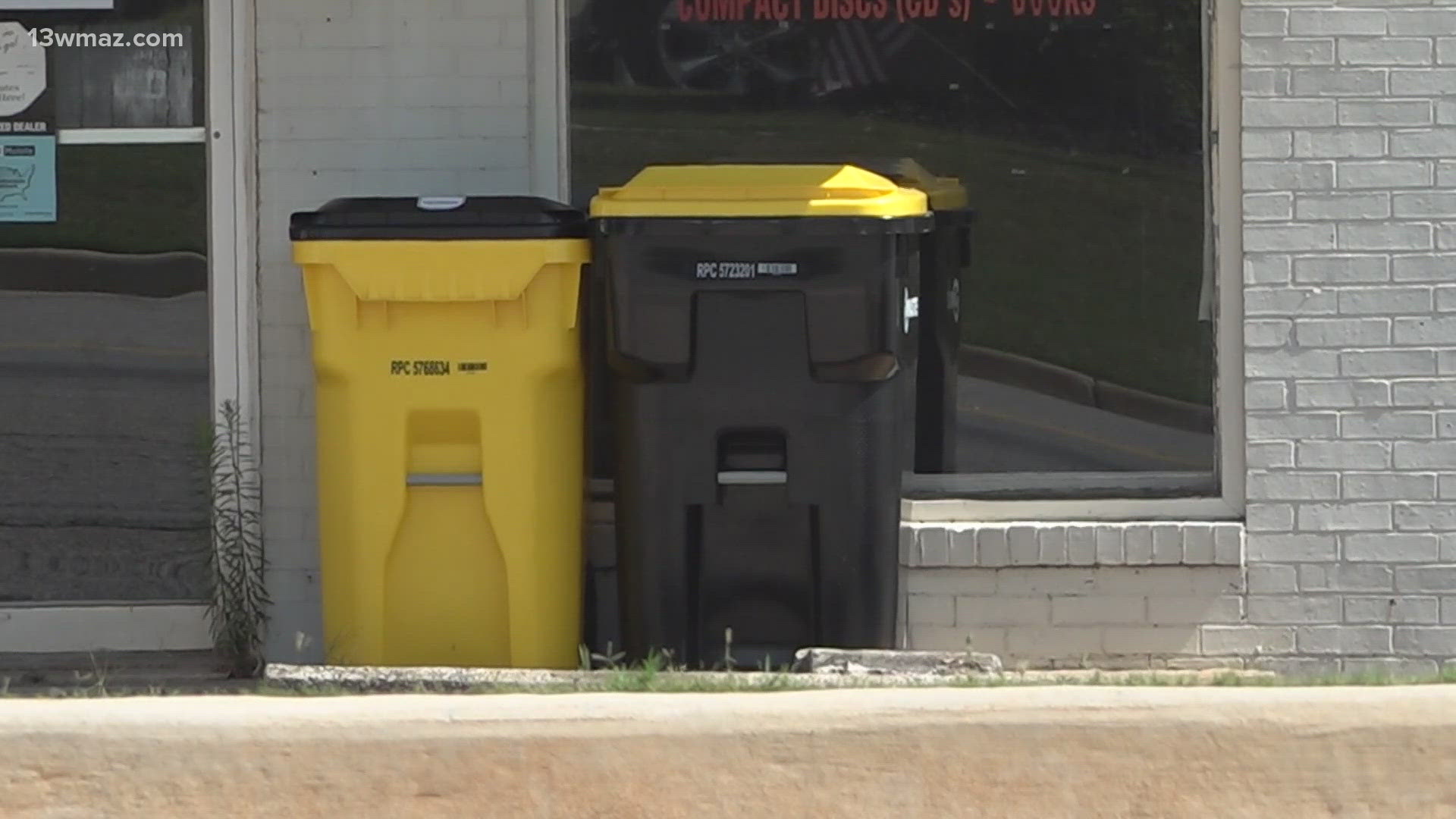 The city of Forsyth received a new trash company and new trash bins