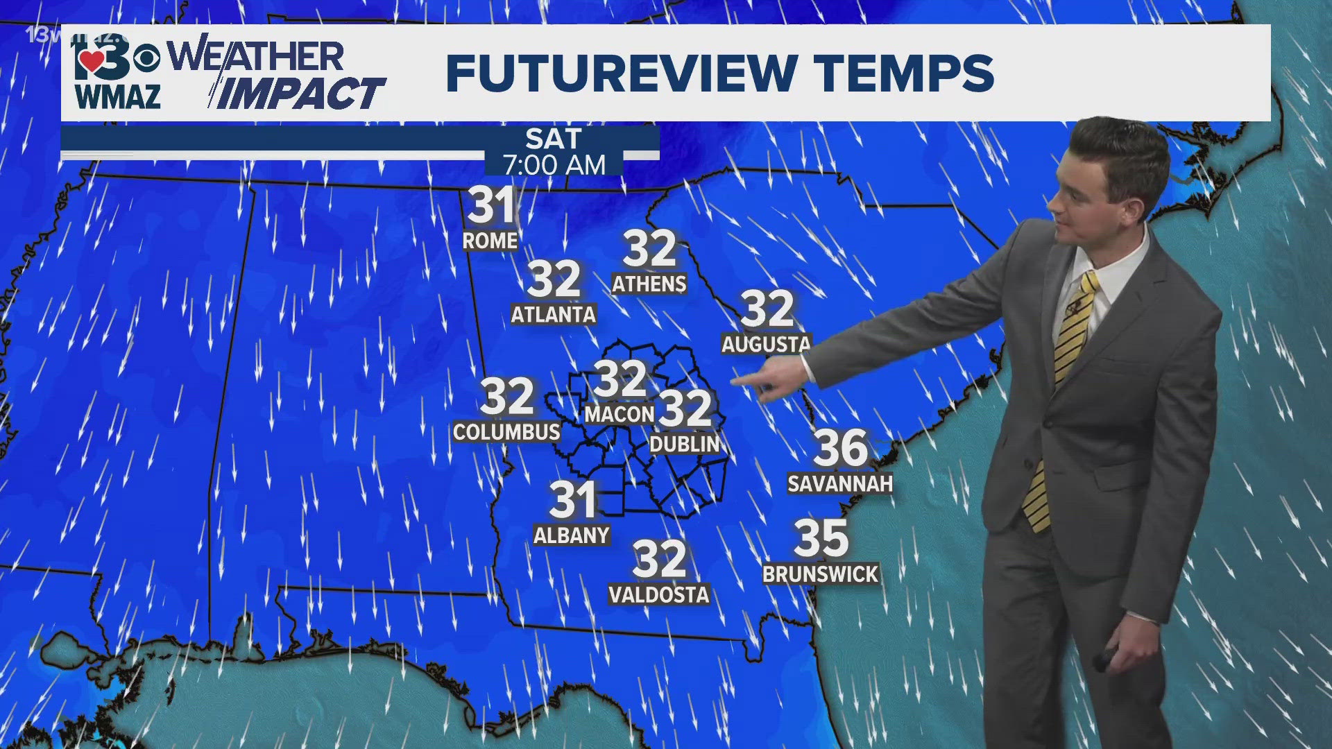 A clear and chilly weekend on tap for Central Georgia.