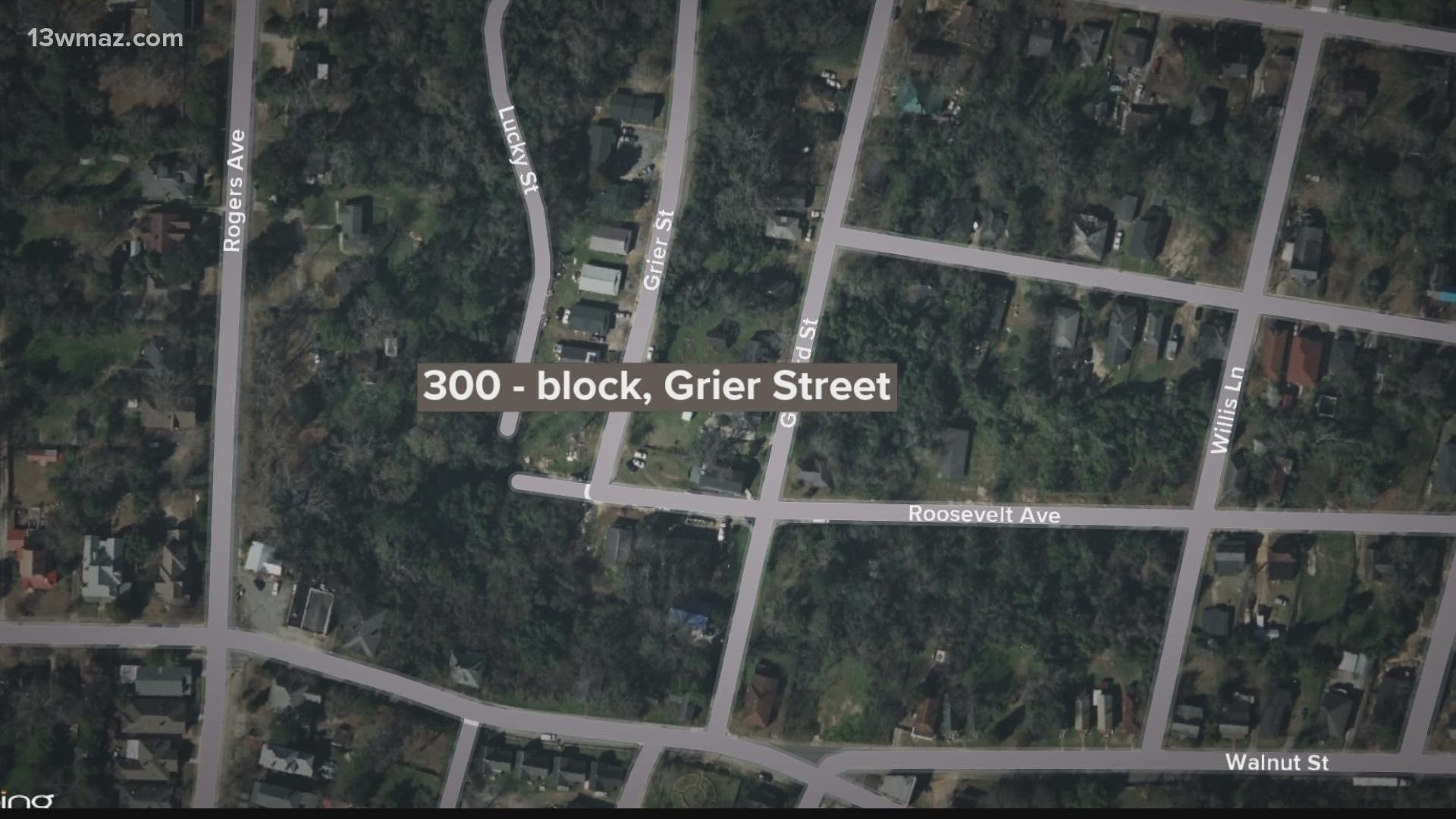 A man was shot multiple times on Grier Street.