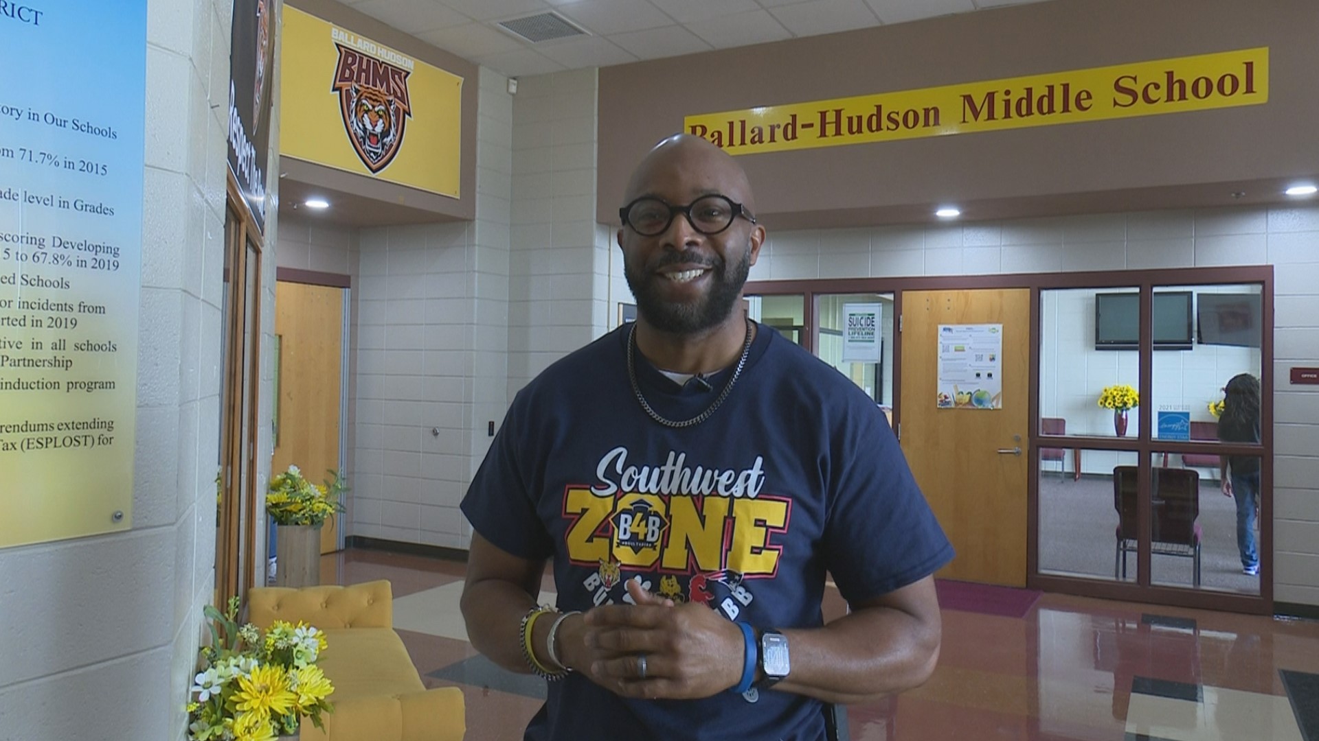 Superintendent Dan Sims walked the halls of 26 elementary, middle and high schools out of the 38 schools in all of Macon-Bibb County this week.