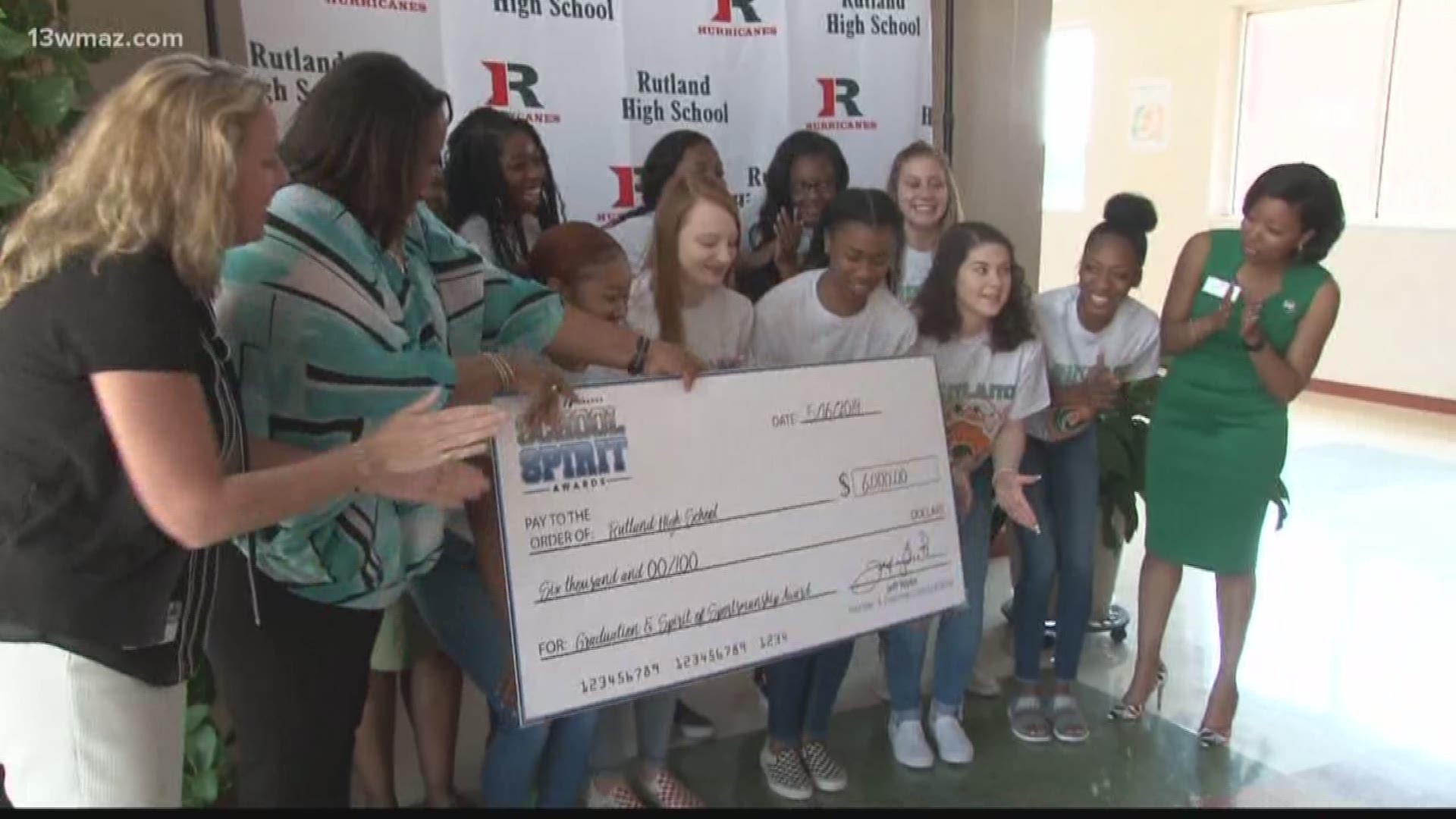 Rutland High School's cheerleading team is celebrating after winning $6,000 in awards for their stellar sportsmanship.