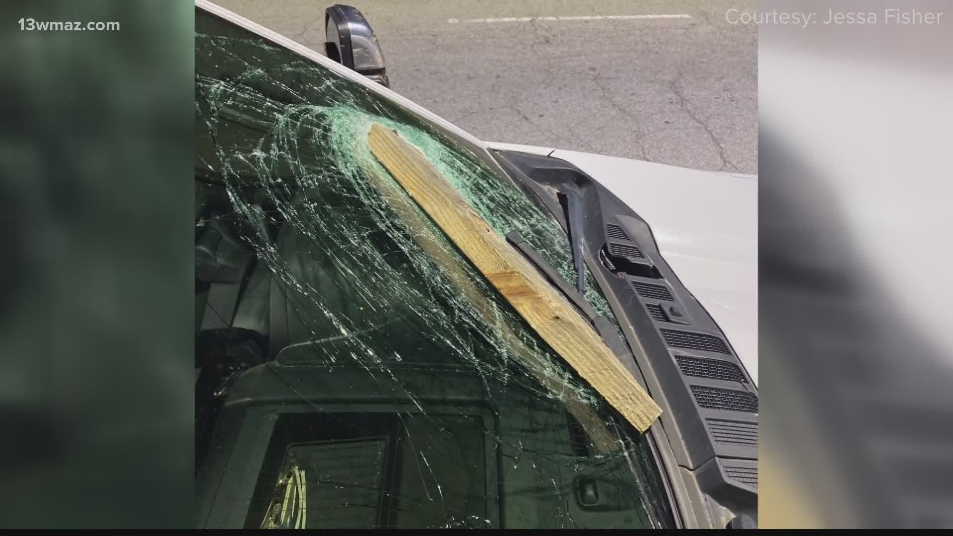 The Bibb County Sheriff's Office says they're investigating after multiple reports of debris thrown at cars on the highway.