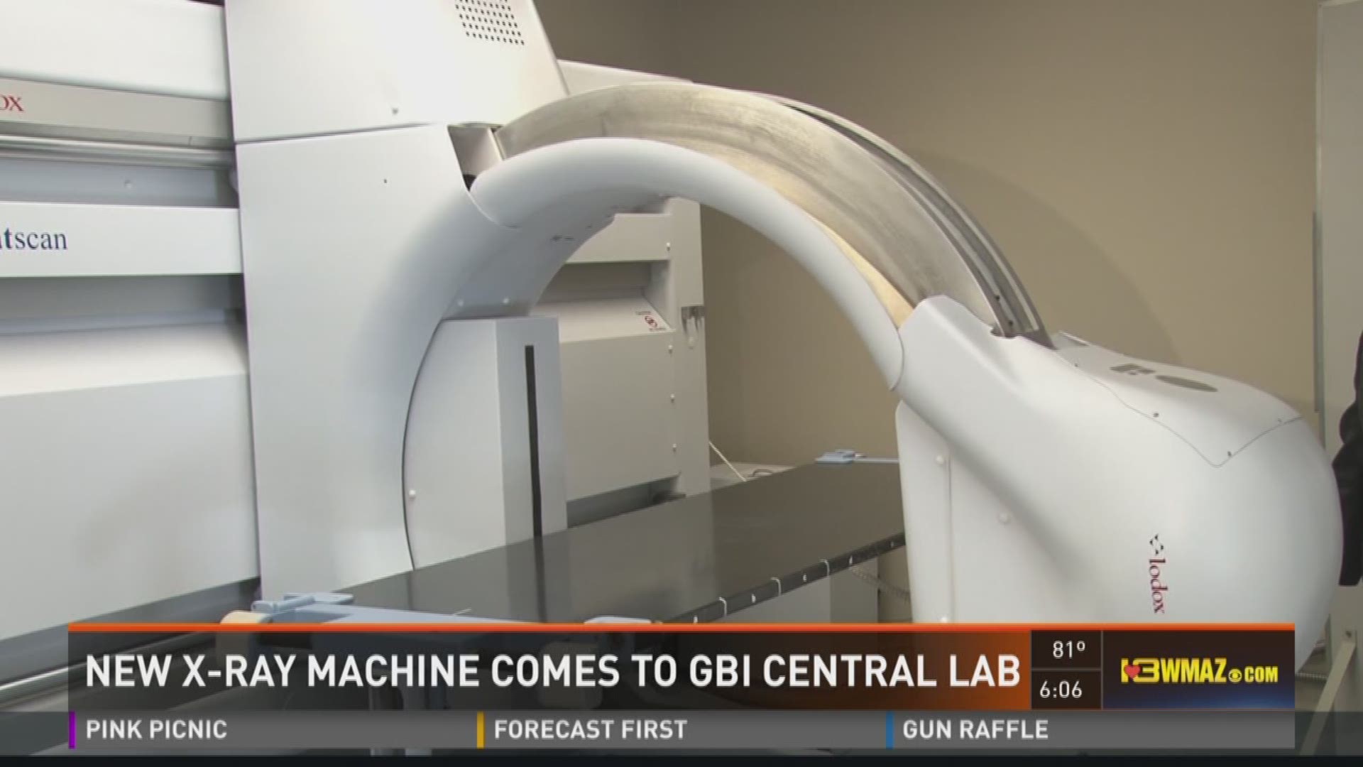 New X-ray machine comes to GBI central lab