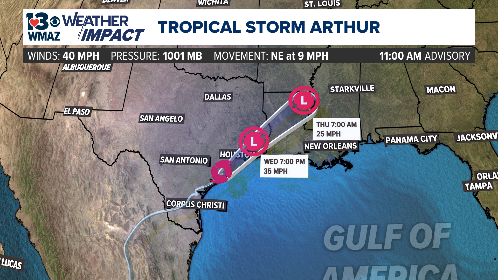 PTC One becomes Tropical Storm Arthur, the first named storm of the ...