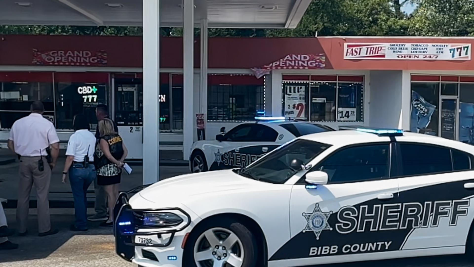 The Bibb County Sherriff's office is investigating a shooting death at a Riverside Drive gas station,