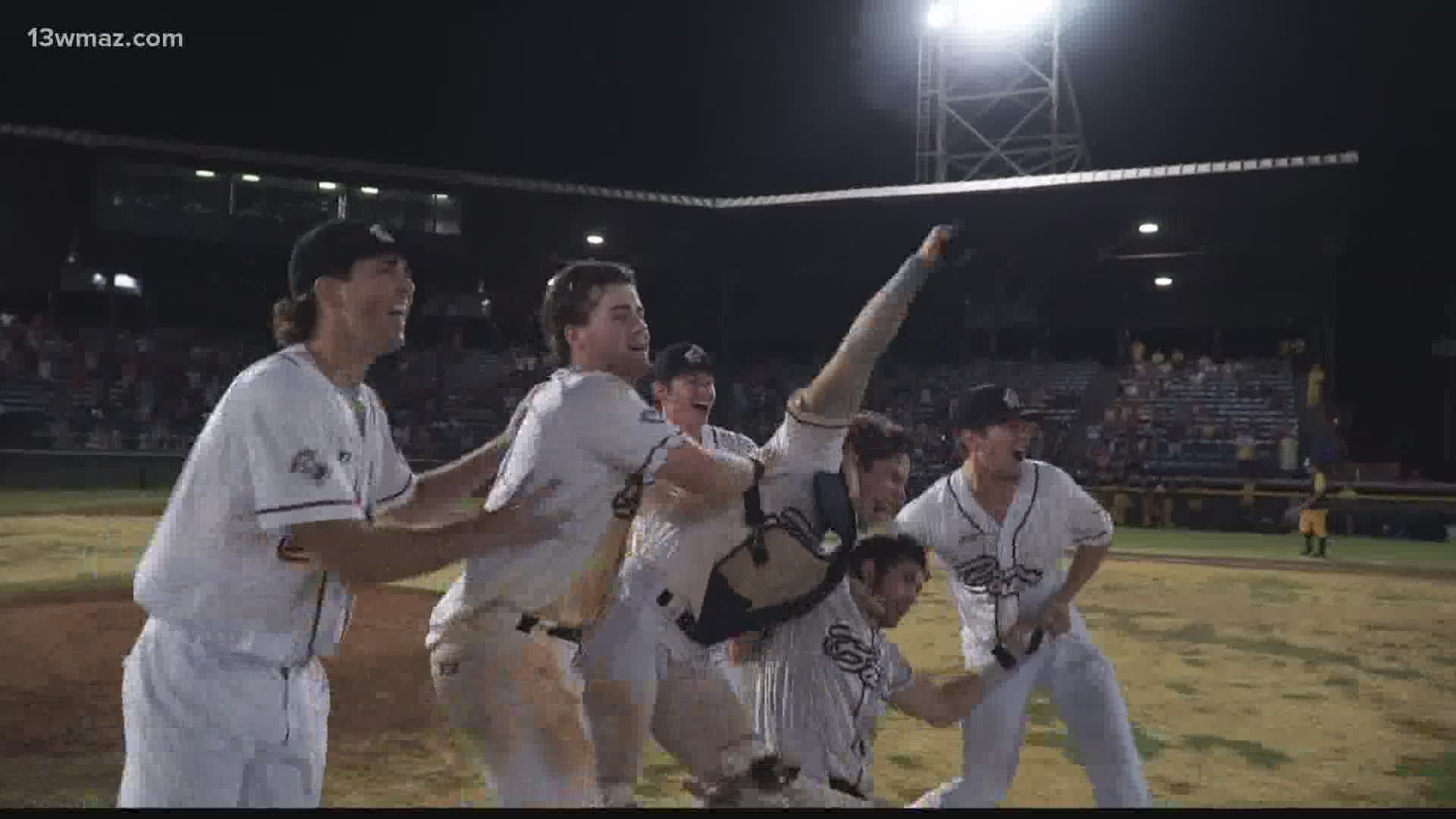 History was made Sunday night when the Macon Bacon took out the Savannah Bananas for the first championship by a Macon baseball team since 1962.