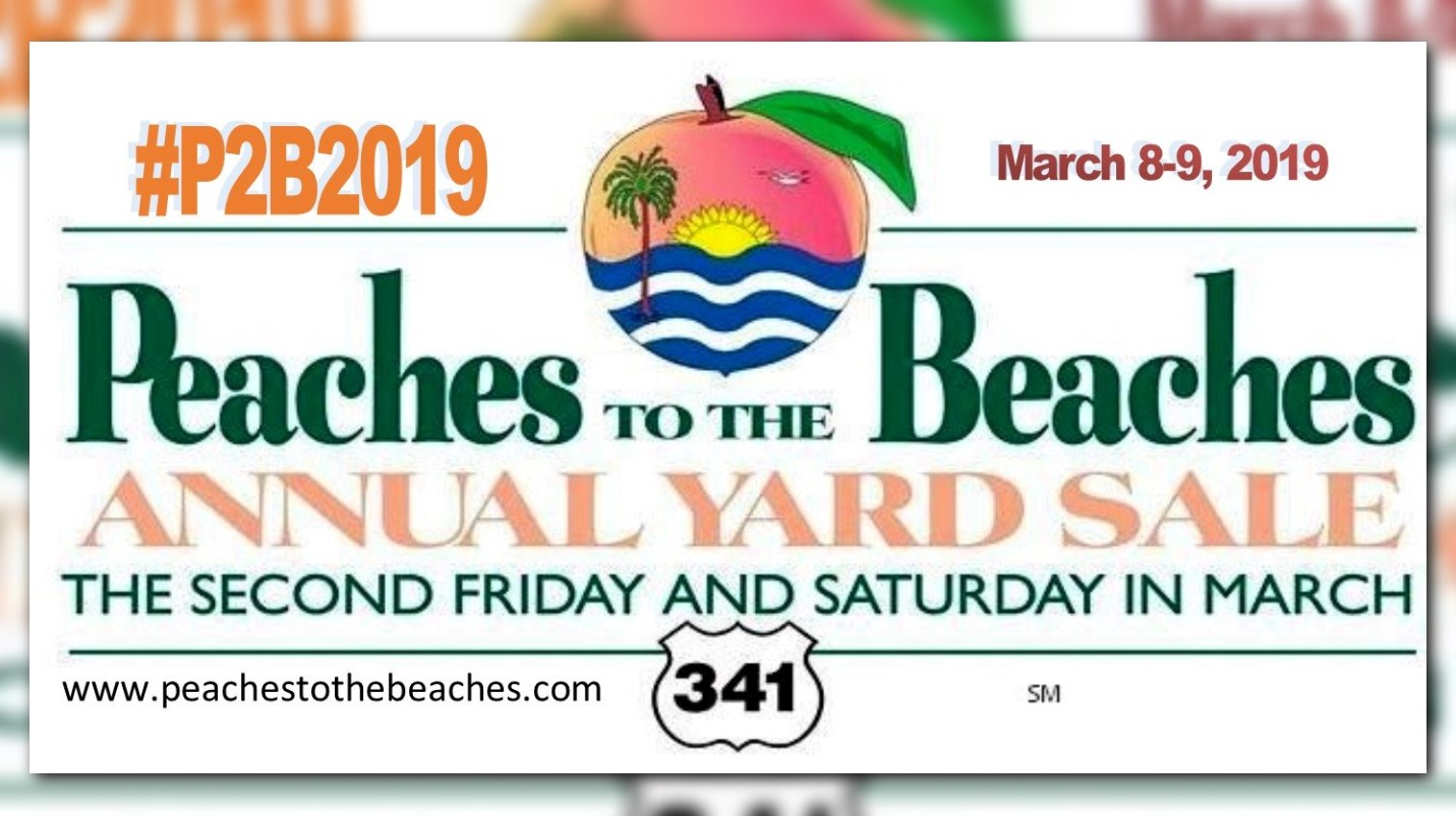 Peaches to the Beaches Yard Sale coming up this weekend