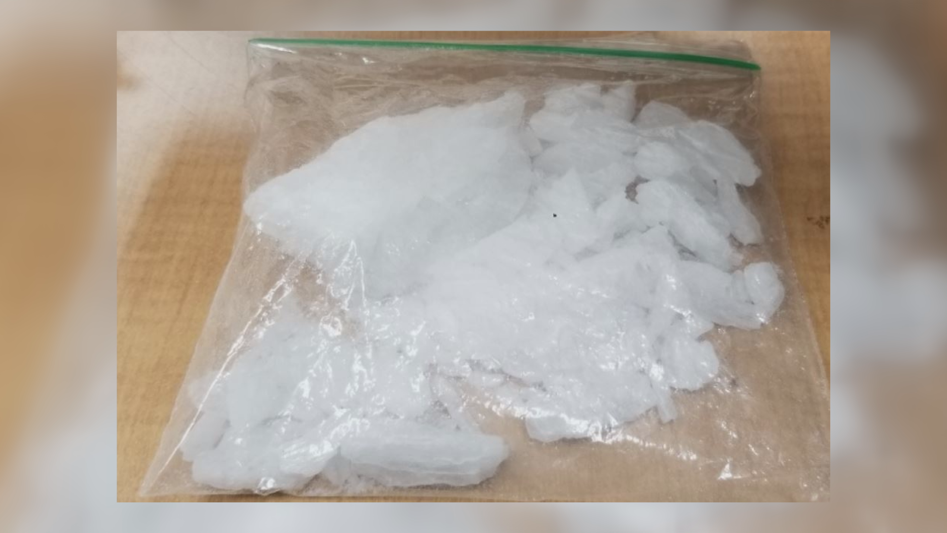 Centerville Police say they pulled over an unlicensed driver Thursday and ended up finding a large amount of methamphetamine in his car.
