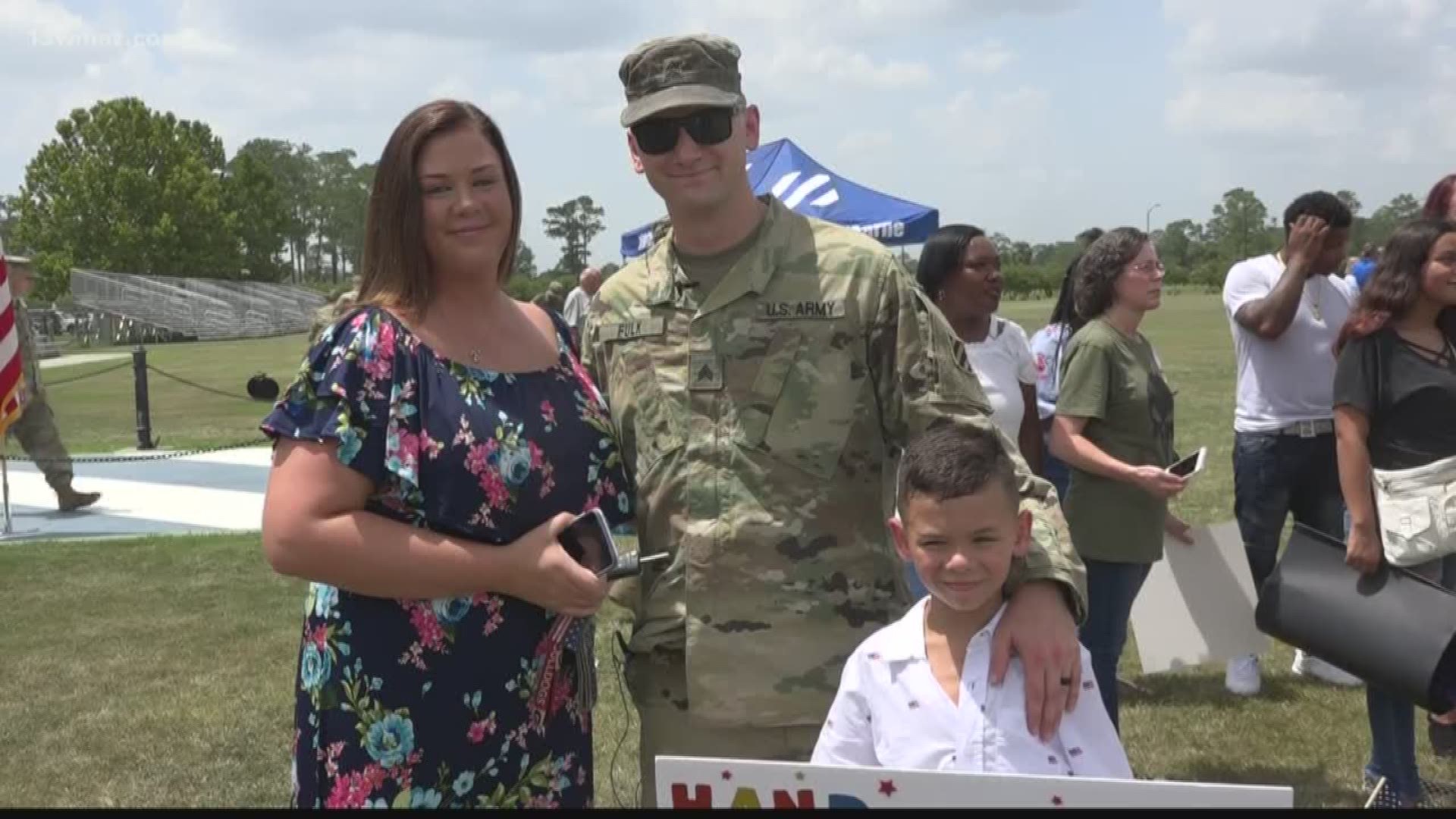 After six months overseas in Afghanistan, soldiers from the 48th Brigade returned home Wednesday.  Kayla Solomon captured the moment when they reunited with their loved ones.