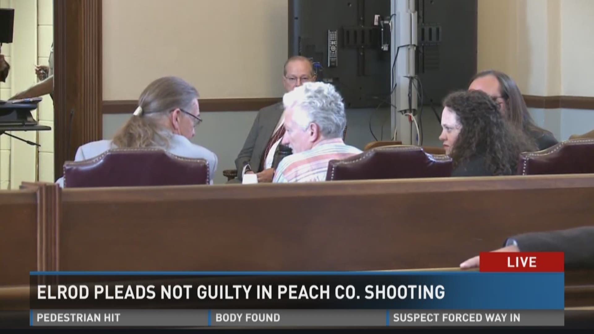 Ralph Stanley Elrod, the man accused of killing two Peach County deputies in November 2016, pleaded not guilty. He's facing the death penalty.