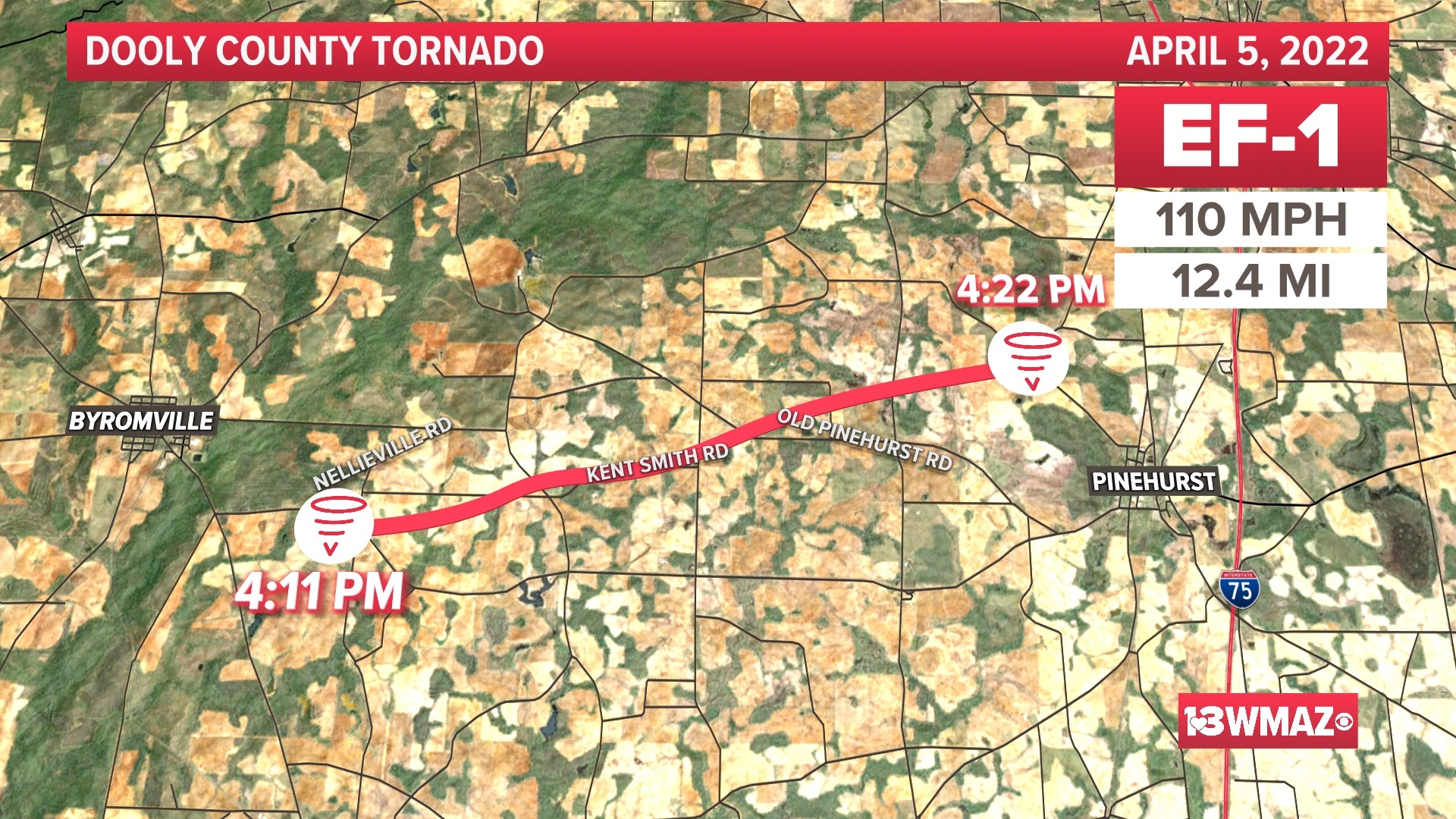 Here's a list of confirmed April 56 tornadoes in Central
