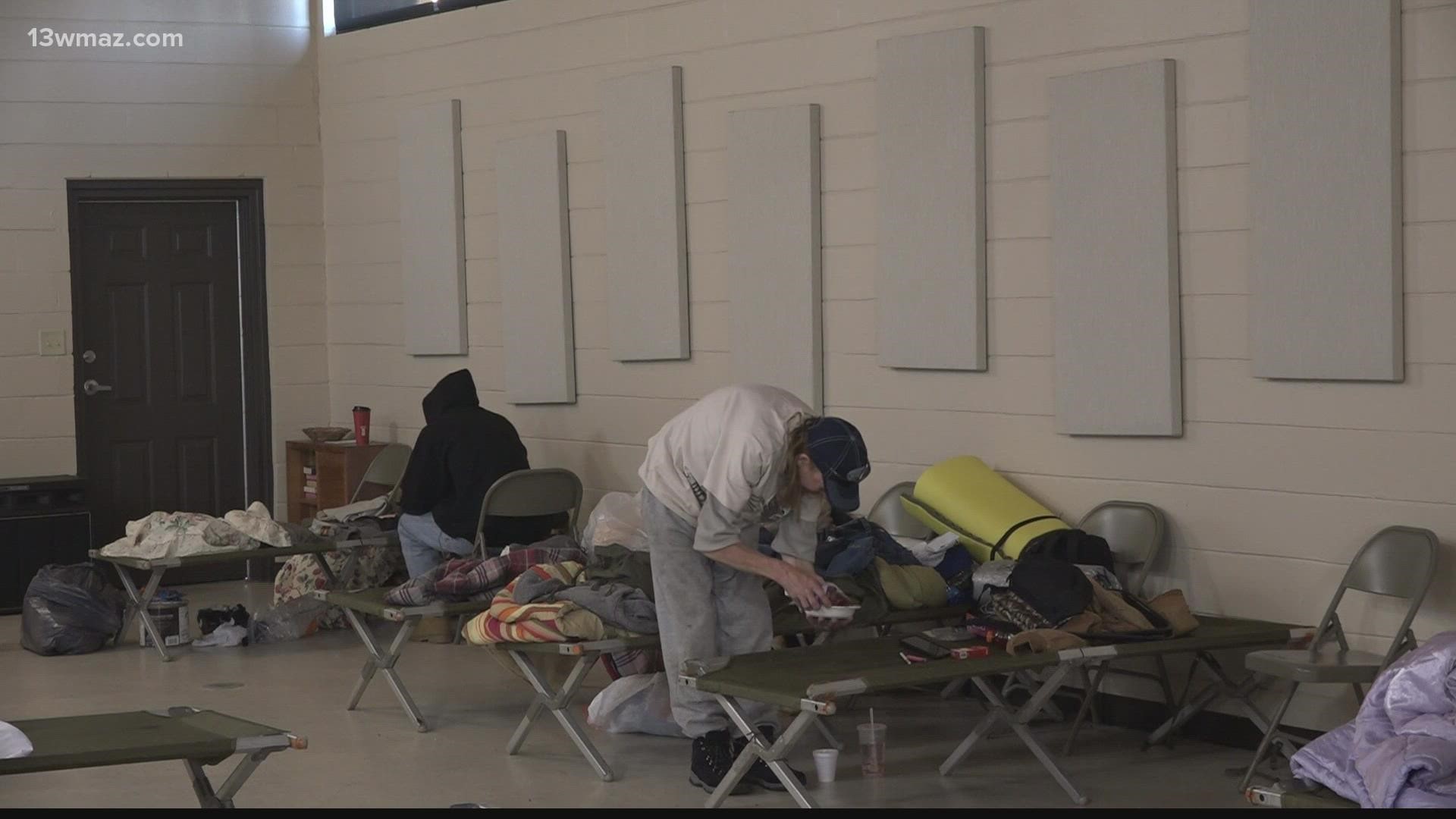 First Christian Church is letting the homeless community stay inside their building.