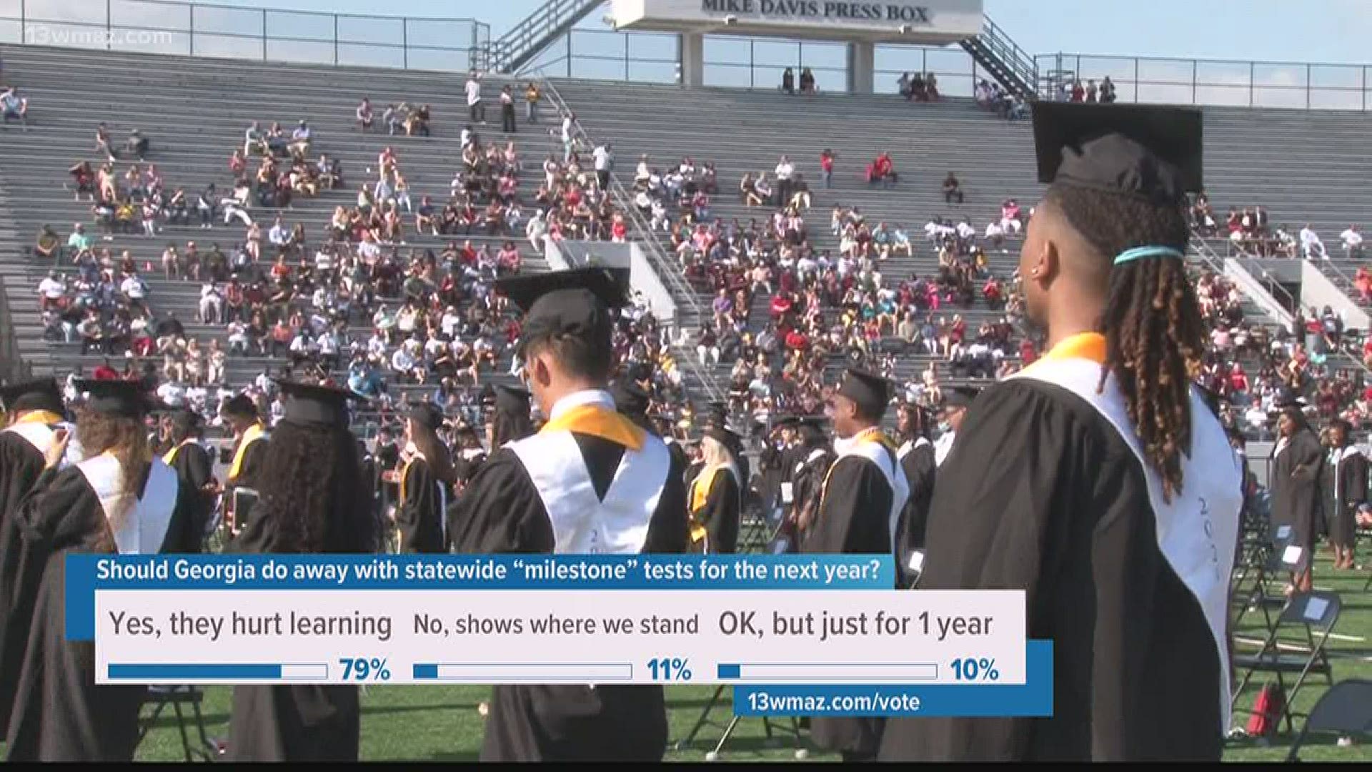Warner Robins High School holds graduation ceremony after being delayed