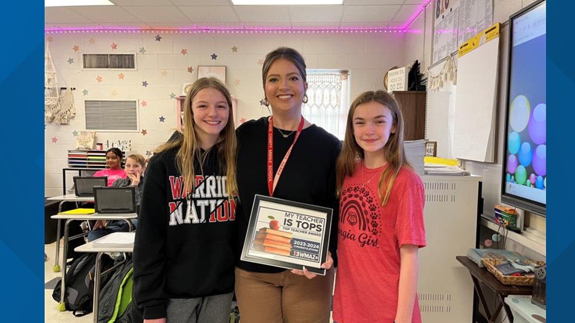 My Teacher is Tops is Ms. Sarah Ashley Winans in Dodge County - Vimarsana News