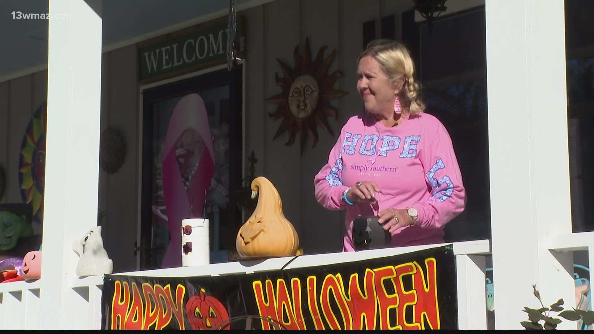 A Baldwin County woman who celebrates Halloween in a big way is also a breast cancer survivor, and the holiday has a deeper meaning for her this year.