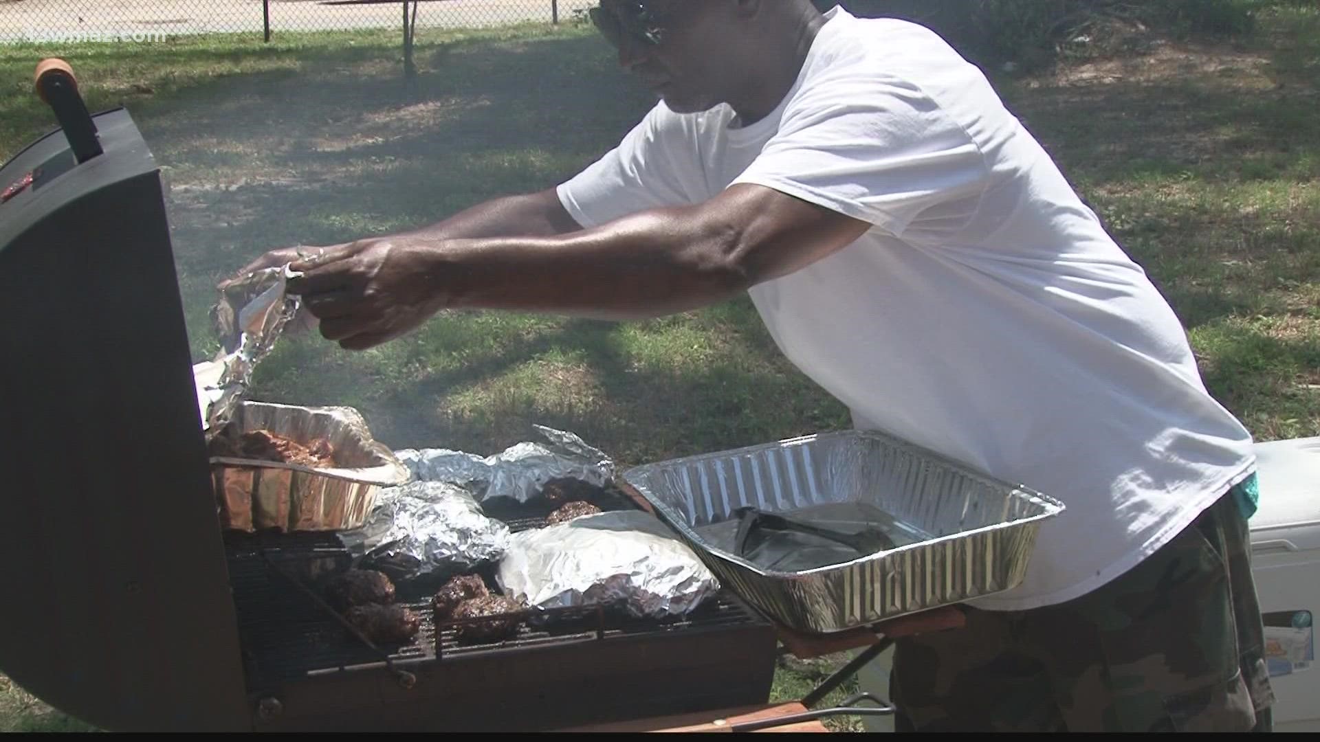 The community came out to the Mattie Hubbard Jones Playground.