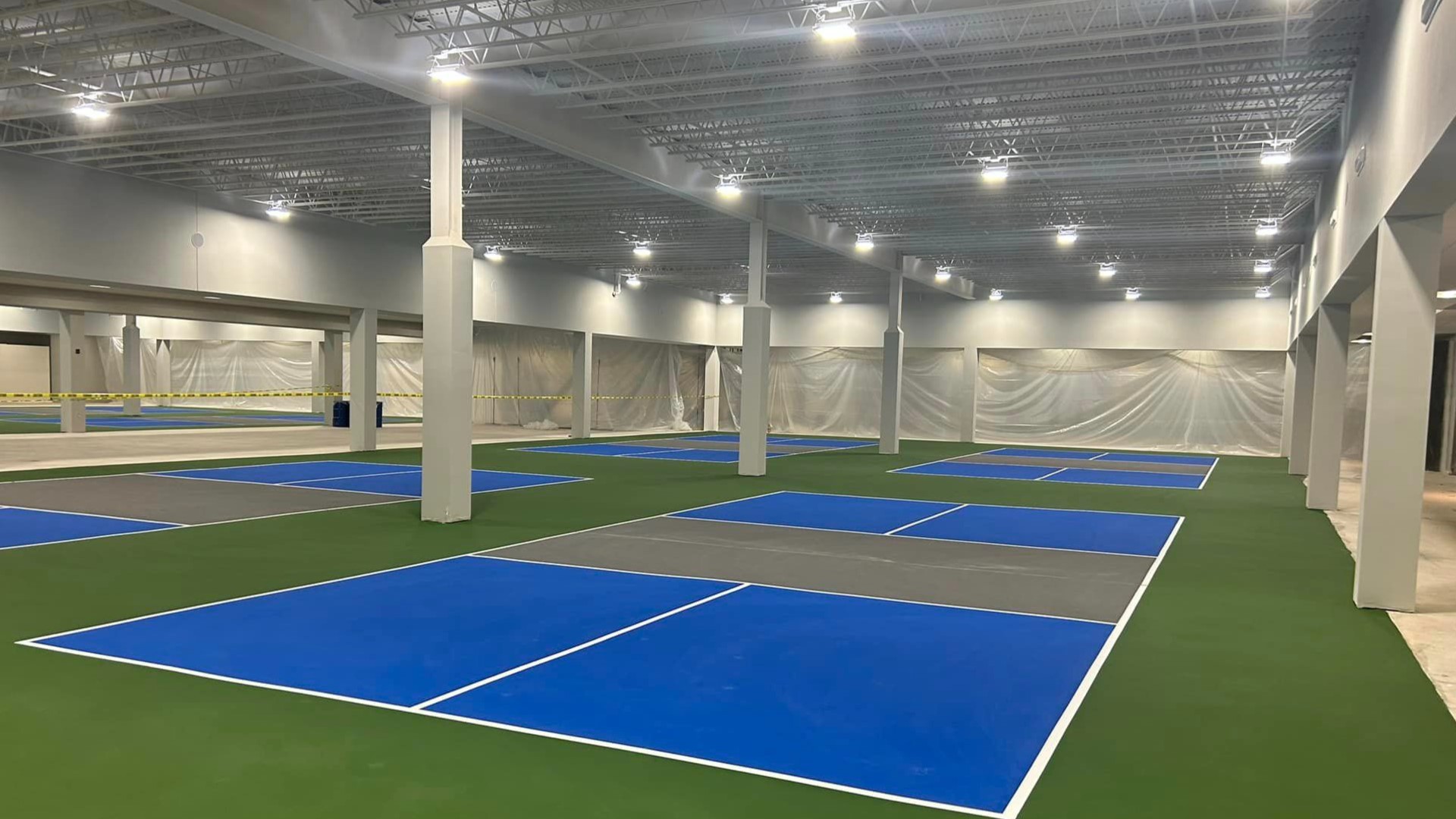Folks there say they had a great time trying out the courts and are excited for the facility to be open to the public.