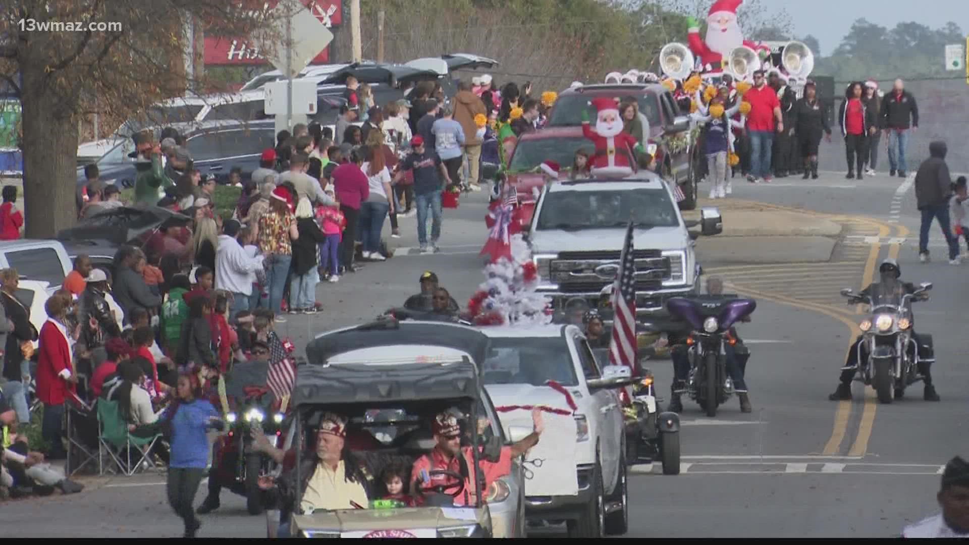 The parade started at 3:30 p.m. Sunday and lasted for nearly two hours.