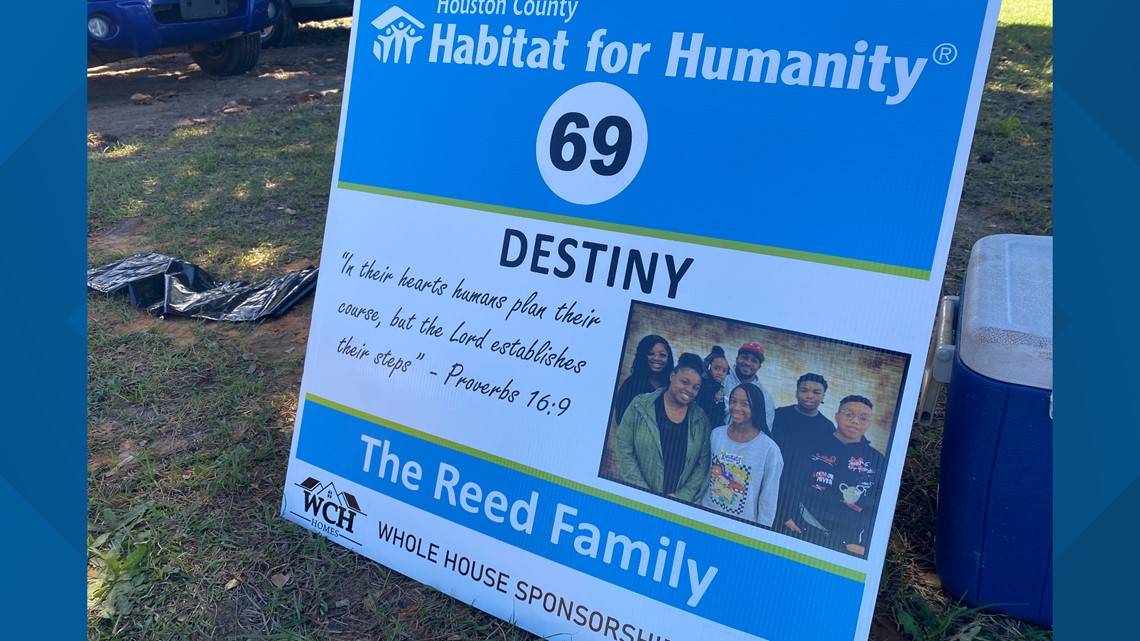 Habitat for Humanity wall raising ceremony in Warner Robins