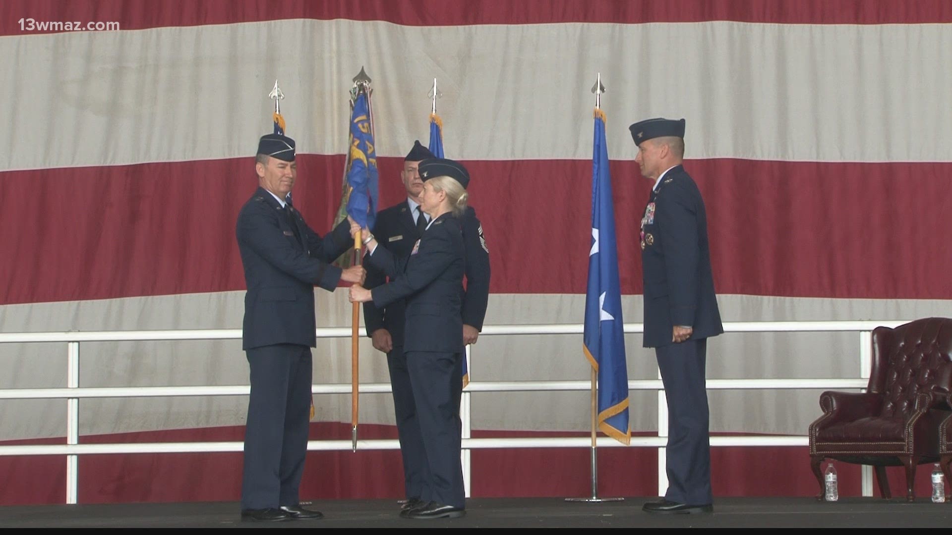 Colonel Michelle Carns took on the job after serving as the Vice Commander for two years. She joined the Air Force in 1997 and has over 1,000 combat hours.